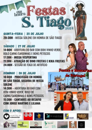 Cartaz Festas em Honra de São Tiago 2024 - Guimarães