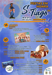 Cartaz Festas em Honra de São Tiago 2024 - Mesquinhata