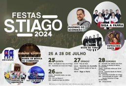 Cartaz Festas em Honra de São Tiago 2024 - Santo Tirso