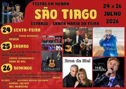 Cartaz Festas em honra de São Tiago 2026 - Espargo