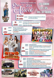 Cartaz Festas em Honra de Senhora do Alívio 2024 - Felgueiras