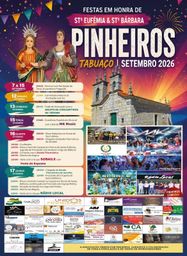 Cartaz Festas em honra de Stª Eufémia & Stª Bárbara 2026 - Pinheiros