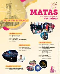 Cartaz Festas em honra de Stº Ovídio 2026 - Matas