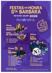 Cartaz Festas em honra de Sta Bárbara 2026 - Amoreira
