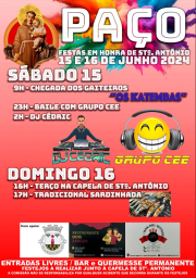 Cartaz Festas em Honra de Stº. António 2024 - Paço