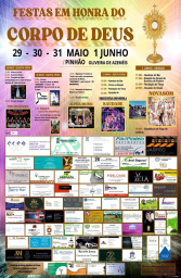 Cartaz Festas em Honra do Corpo de Deus 2024 - Pinhão