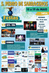 Cartaz Festas em Honra do Divino Espírito Santo 2024 - São Pedro de Serracenos