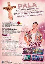 Cartaz Festas em honra do Divino Senhor das Almas 2026 - Pala
