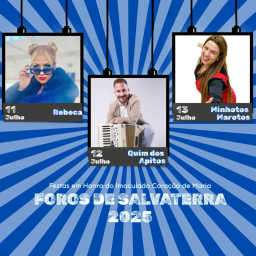 Cartaz Festas em Honra do Imaculado Coração de Maria 2025 - Foros de Salvaterra