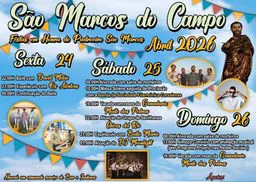 Cartaz Festas em Honra do Padroeiro São Marcos 2026 - São Marcos do Campo