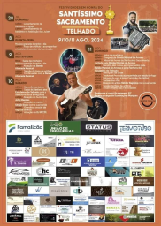 Cartaz Festas em Honra do Santíssimo Sacramento 2024 - Telhado