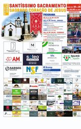 Cartaz Festas em Honra do Santíssimo Sacramento e do Sagrado Coração de Jesus 2026 - Sobreposta