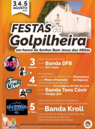 Cartaz Festas em Honra do Senhor Bom Jesus dos Aflitos 2024 - Golpilheira