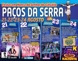 Cartaz Festas em honra do Senhor do Calvário 2026 - Paços da Serra