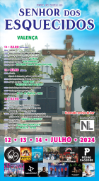 Cartaz Festas em Honra do Senhor dos Esquecidos 2024 - Valença