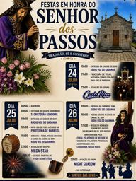 Cartaz Festas em honra do Senhor dos Passos 2026 - Gondomil