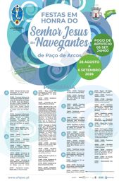 Cartaz Festas em honra do Senhor Jesus dos Navegantes 2026 - Paço de Arcos