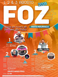 Cartaz Festas em Honra do Senhora da Vida 2025 - Mata Mourisca