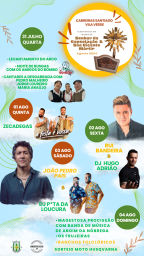 Cartaz Festas em honra do Sr da Consolação e de São Vicente Mártir 2024 - Carreiras Santiago