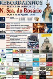 Cartaz Festas em louvor de N. Sra. do Rosário 2026 - Rebordainhos