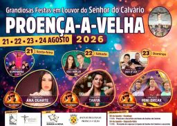 Cartaz Festas em Louvor do Senhor do Calvário 2026 - Proença-a-Velha