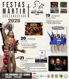 Cartaz Festas Mártir São Sebastião 2026 - Vilarinho de Cima