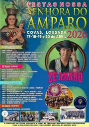 Cartaz Festas Nossa Senhora do Amparo 2026 - Covas