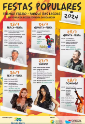 Cartaz Festas Populares 2024 - Fernão Ferro