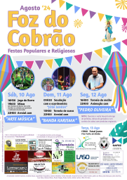 Cartaz Festas Populares 2024 - Foz do Cobrão
