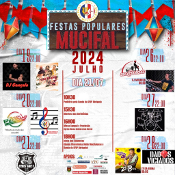 Cartaz Festas Populares 2024 - Mucifal