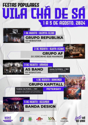 Cartaz Festas Populares 2024 - Vila Chã de Sá