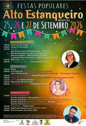 Cartaz Festas Populares 2026 - Alto Estanqueiro