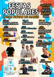 Cartaz Festas Populares 2026 - Casas Novas de Mares