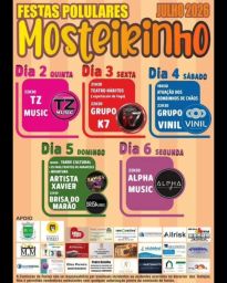 Cartaz Festas Populares 2026 - Mosteirinho