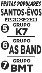 Cartaz Festas Populares 2026 - Santos-Évos