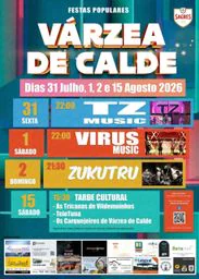 Cartaz Festas Populares 2026 - Várzea de Calde