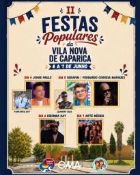 Cartaz Festas Populares 2026 - Vila Nova de Caparica