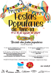 Cartaz Festas Populares de Amora 2024 - Seixal
