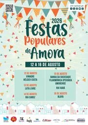 Cartaz Festas Populares de Amora 2026 - Seixal