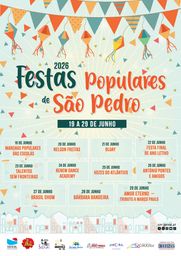 Cartaz Festas Populares de São Pedro 2026 - Seixal