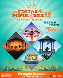 Cartaz Festas Populares do Pinhal Novo 2026 - Palmela