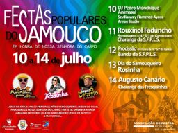 Cartaz Festas Populares do Samouco 2026 - Samouco