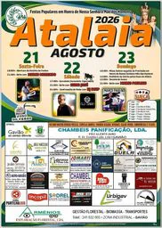 Cartaz Festas Populares em Honra de Nossa Senhora Mãe dos Homens 2026 - Atalaia