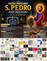 Cartaz Festas Populares S. Pedro 2026 - Seara