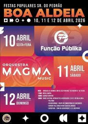 Cartaz Festas Populares Sr. do Pedrão 2026 - Boa Aldeia