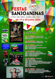 Cartaz Festas Sanjoaninas 2024 - São João de Ver