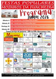 Cartaz Festas Santos Populares 2026 - Mina de Água