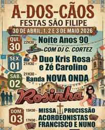 Cartaz Festas São Filipe 2026 - A-dos-Cãos