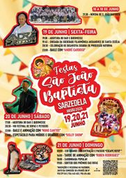 Cartaz Festas São João Baptista 2026 - Sarzedela
