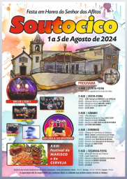 Cartaz Festas Sr. Dos Aflitos Soutocico 2024 - Arrabal 